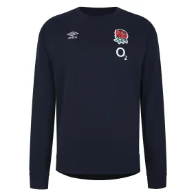 Umbro England RFU Rugby Mens Fleece Sweatshirt Navy