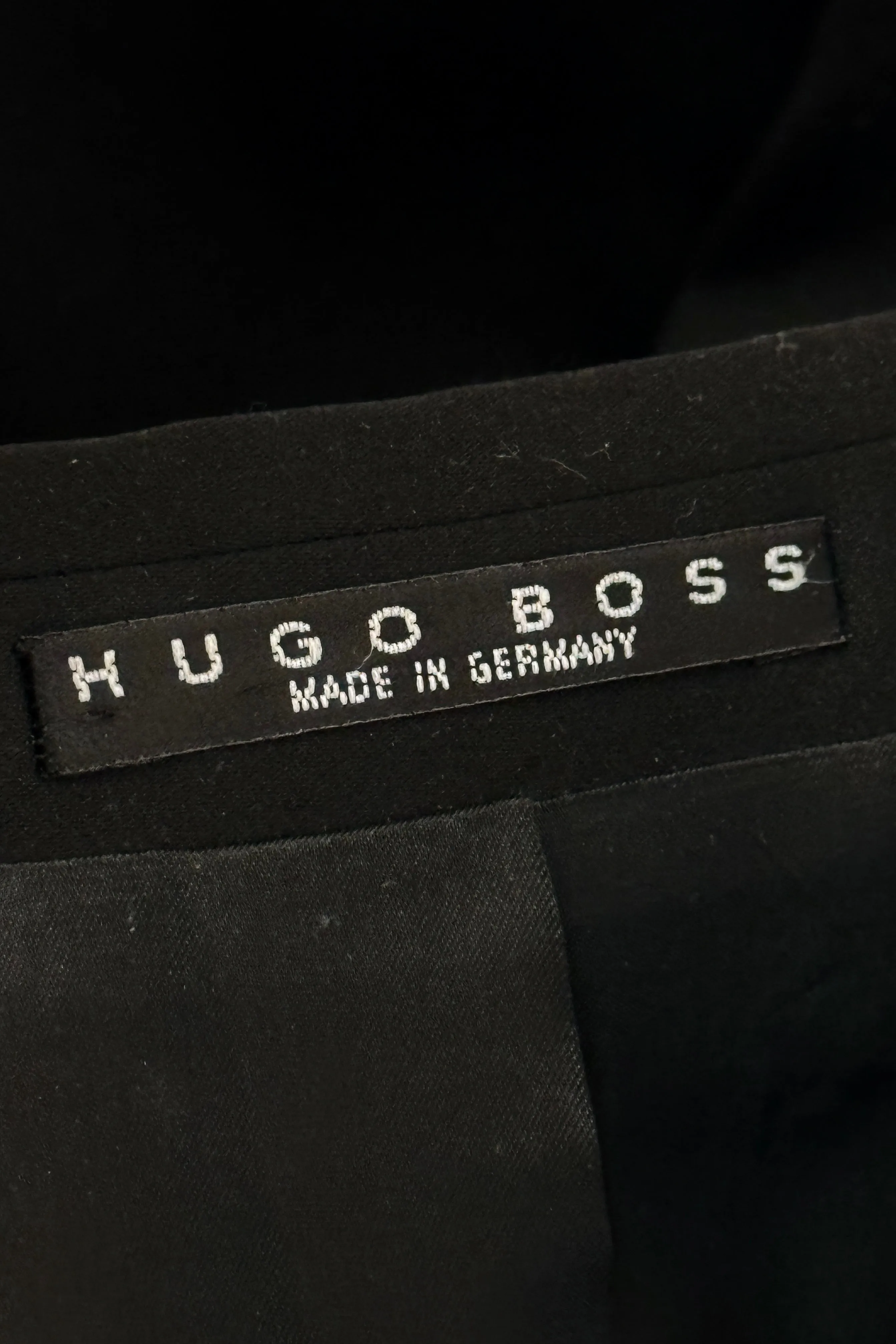 1990’S HUGO BOSS MADE IN GERMANY SHAWL COLLAR TUXEDO SUIT JACKET BLAZER 42L