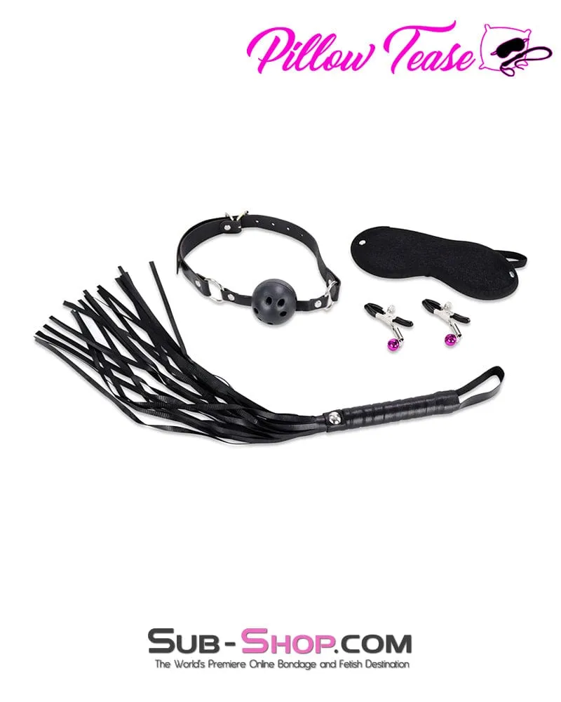 7122DL      8 Pc Pink Plush Bondage Fantasy Kit