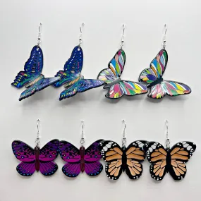 Acrylic Butterfly  Earrings