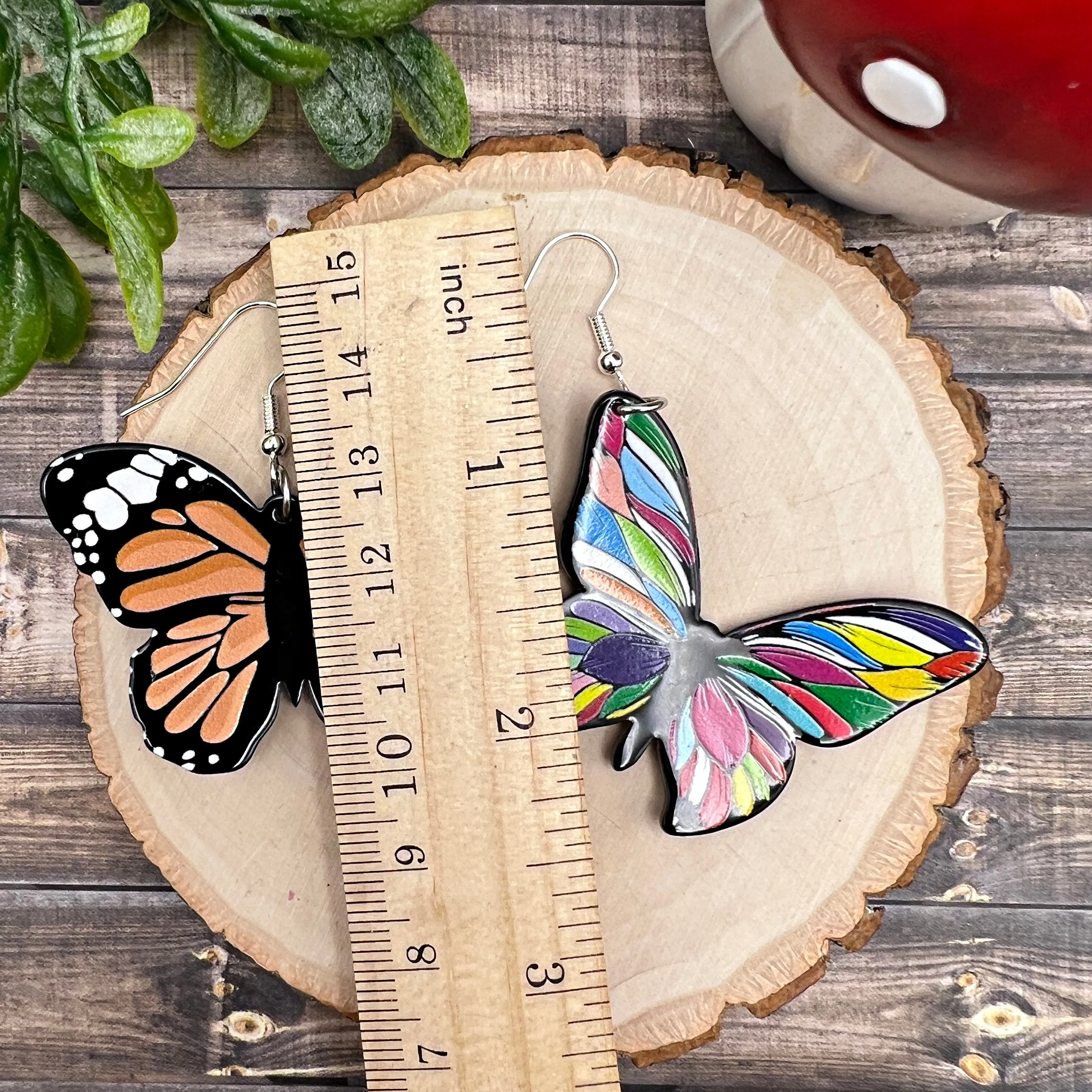 Acrylic Butterfly  Earrings