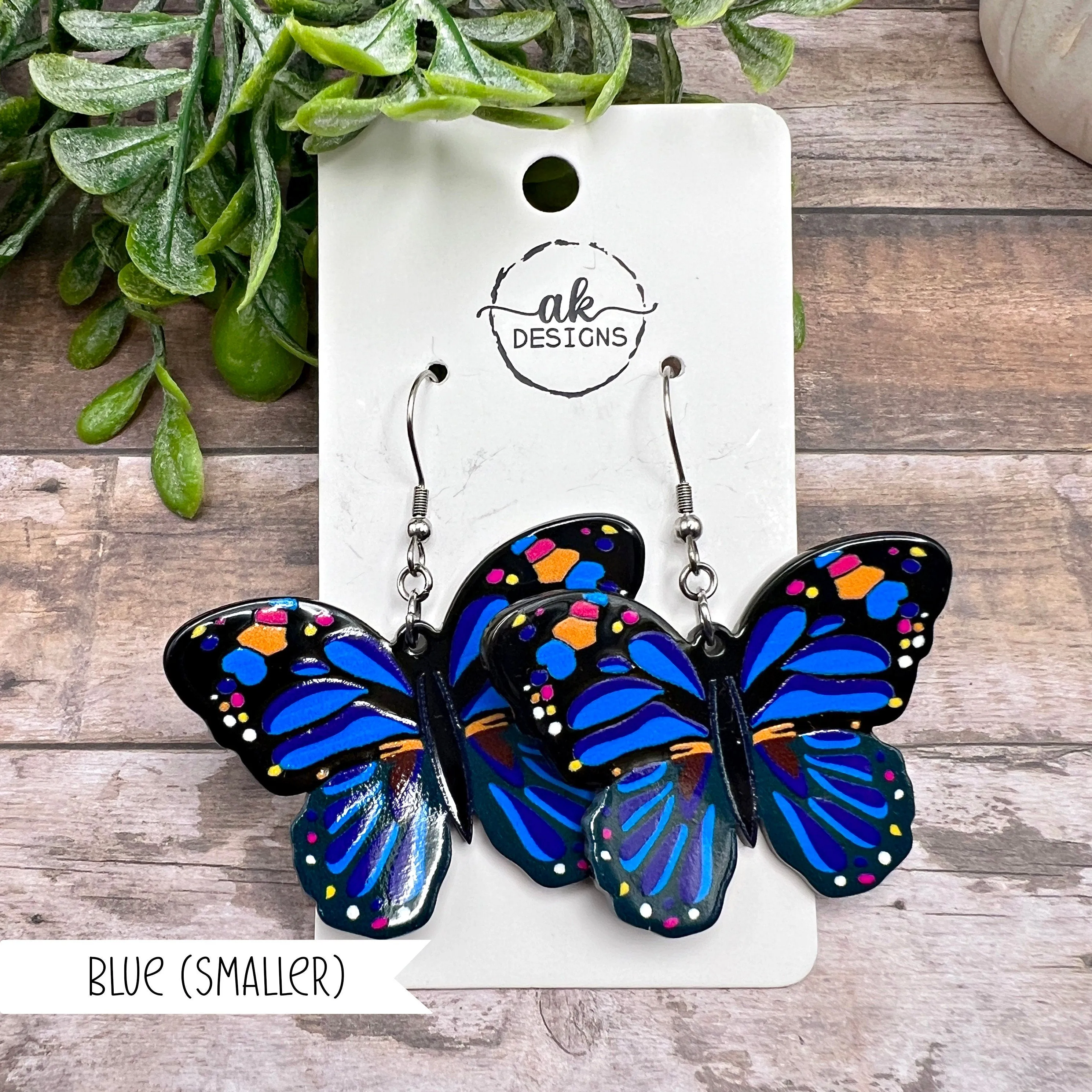 Acrylic Butterfly  Earrings