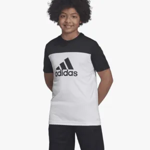 adidas Boys Yb Tr Eq Short Sleeve  Tee White Black