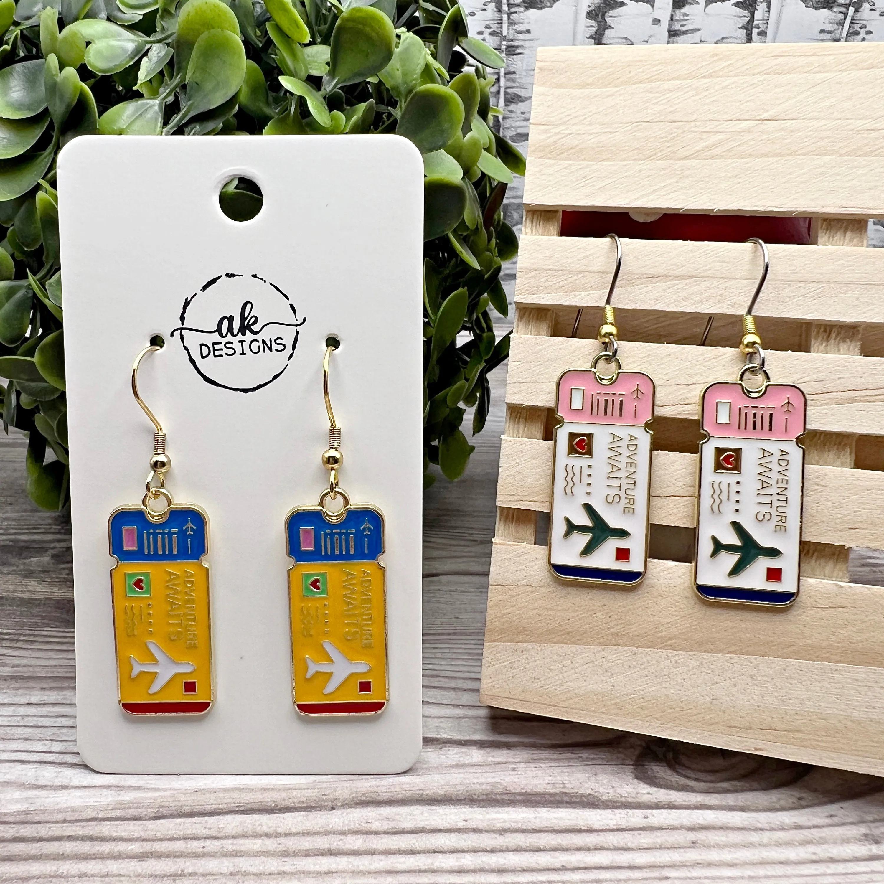 Adventure Awaits Enamel Earrings