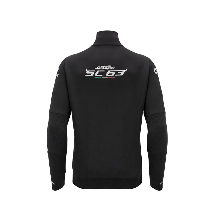 Automobili Lamborghini SC63 Hypercar Men's Team Full Zip Sweatshirt - Black