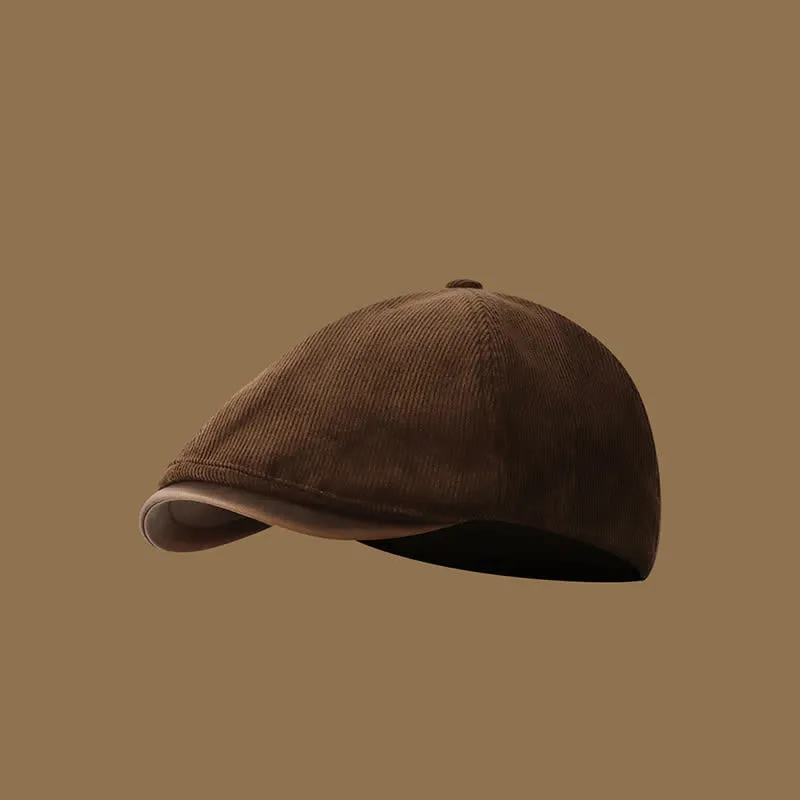 Autumn Winter Retro Corduroy Advance Beret Hat