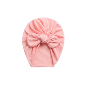 Baby Bunny Ear Turban in Coral