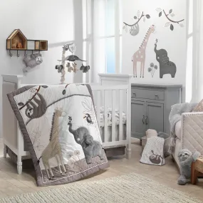 Baby Jungle 4-Piece Crib Bedding Set