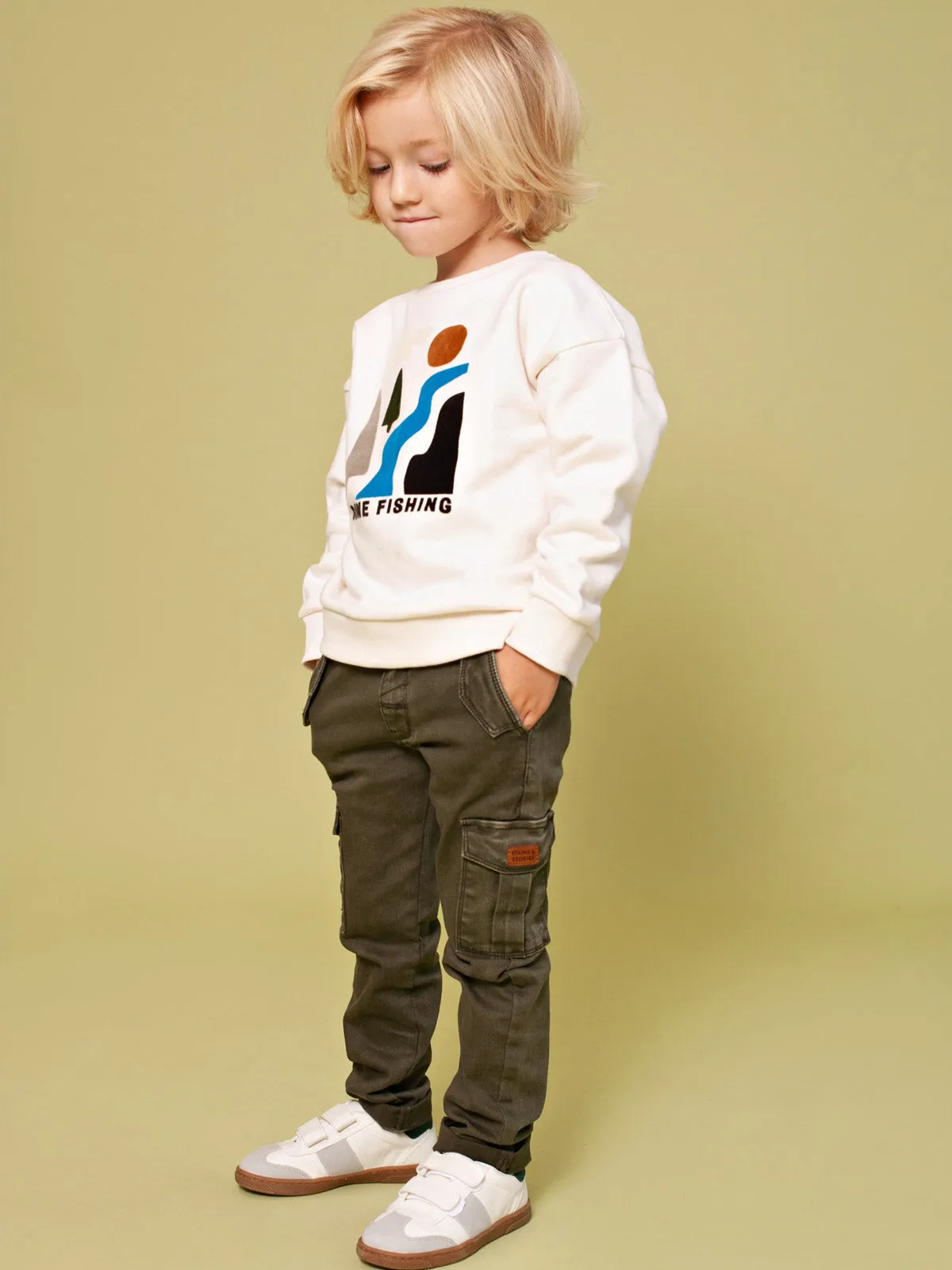 Babyface - Boys cotton sweatshirt-SSA24507473-Cream