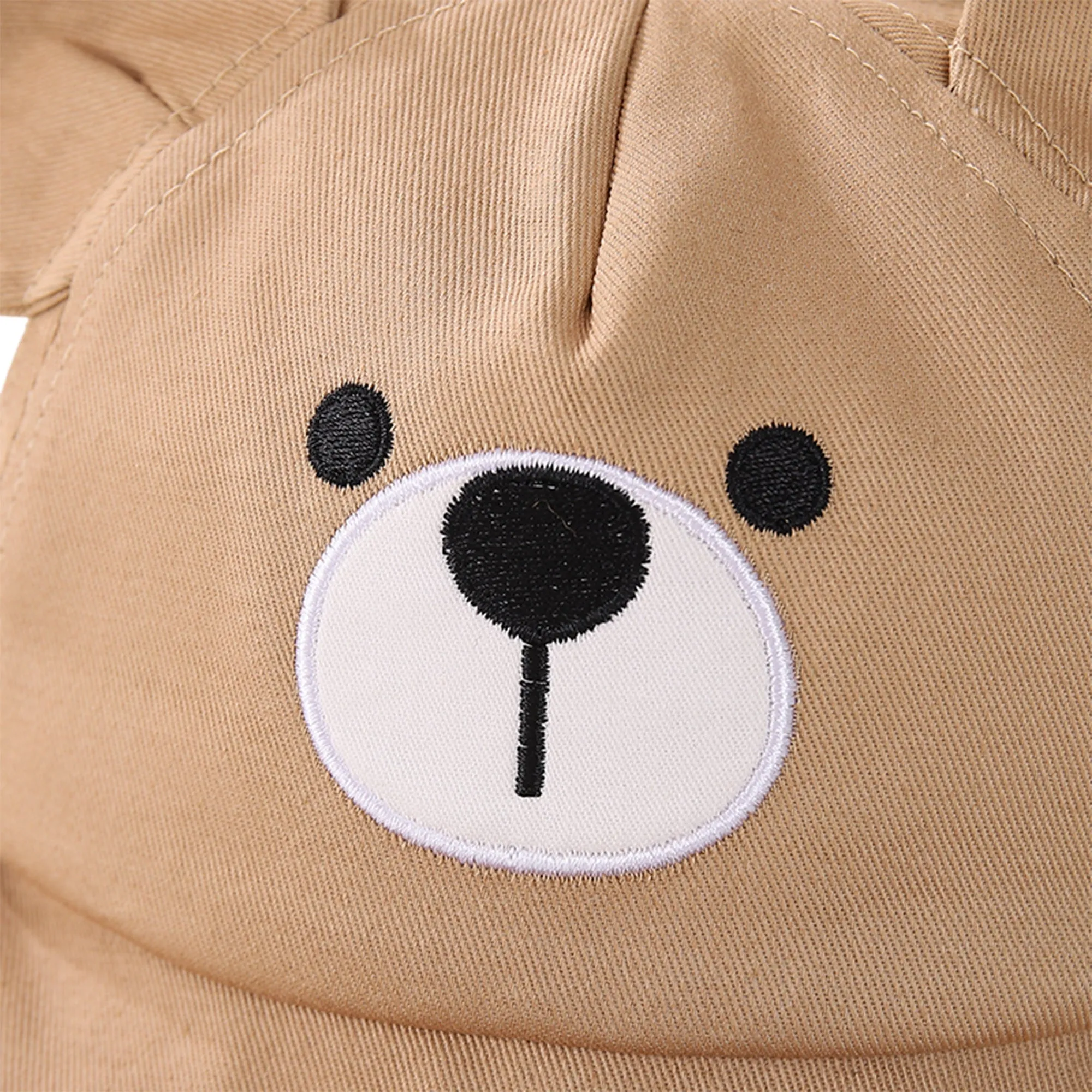 Babymoon Cotton Baby Kids Boys Girls Summer Cap Bear Design | 0-4 Years | Brown