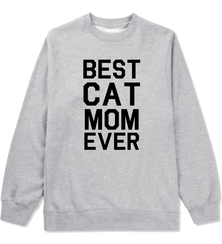 Best Cat Mom Ever Mens Crewneck Sweatshirt