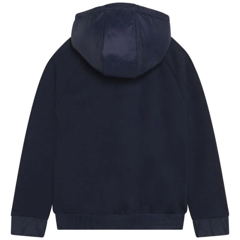 Boys Navy Pull Over  Hoodie