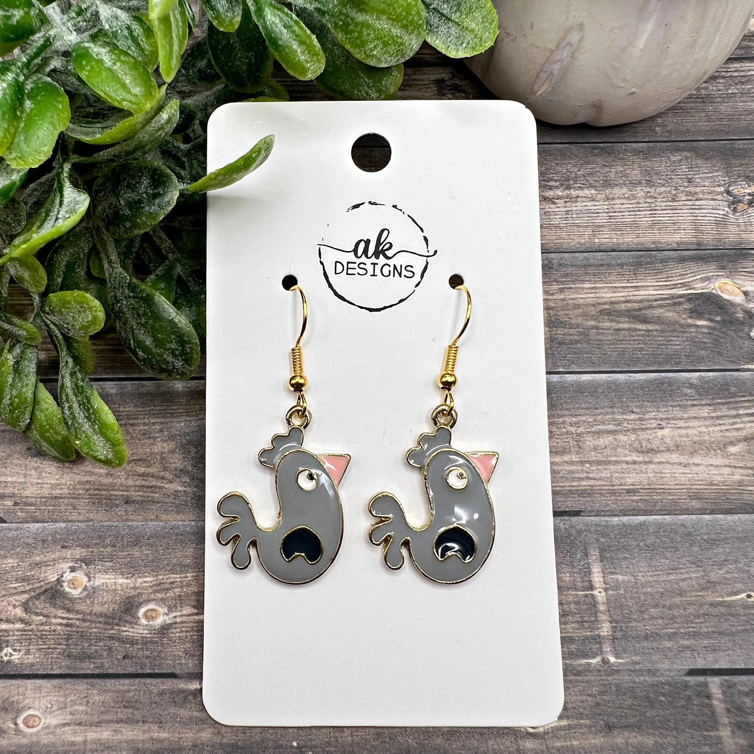 Cartoon Chicken  Earrings - Clearance