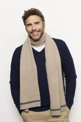 Charlie Cashmere Scarf in Walnut