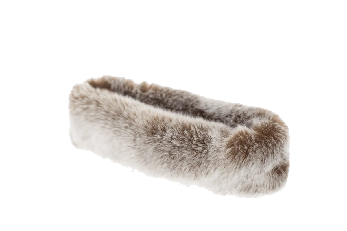 Chestnut Faux Fur Headband/Collar by Evelyne Prélonge