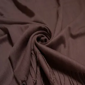 Chocolate Pashmina Cotton Blend Scarf