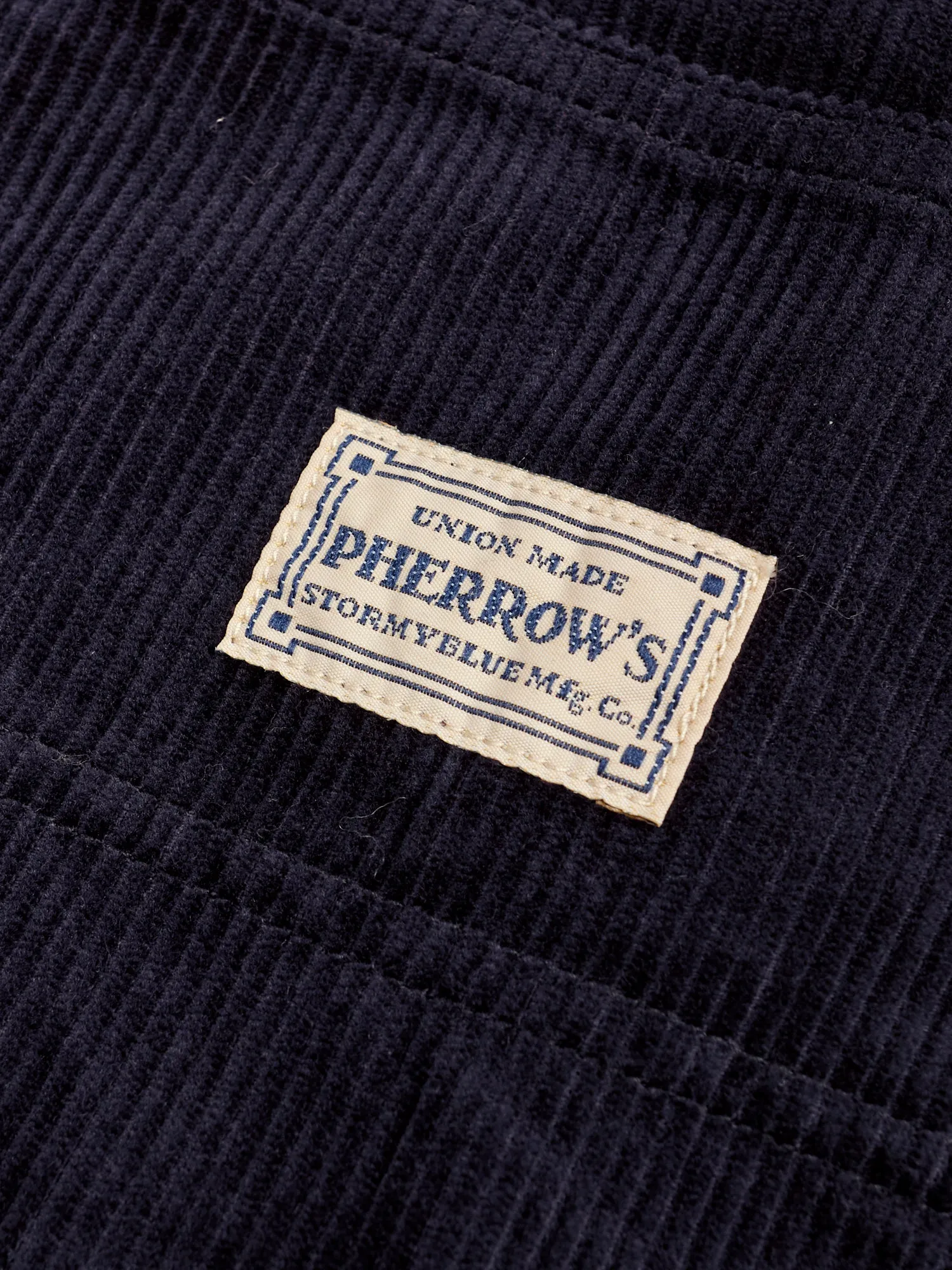 Corduroy Double Knee Work Pants in Dark Navy