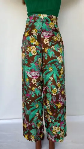 Corduroy floral Trouser