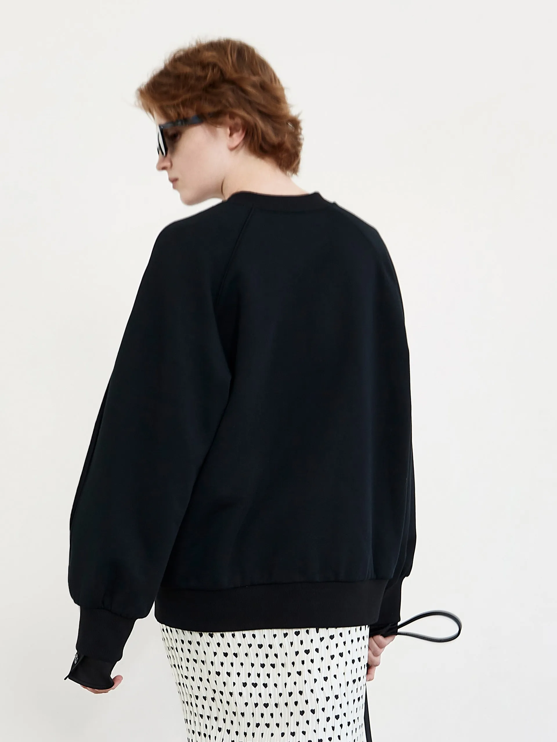 Cotton Cut-out Sweatshirt