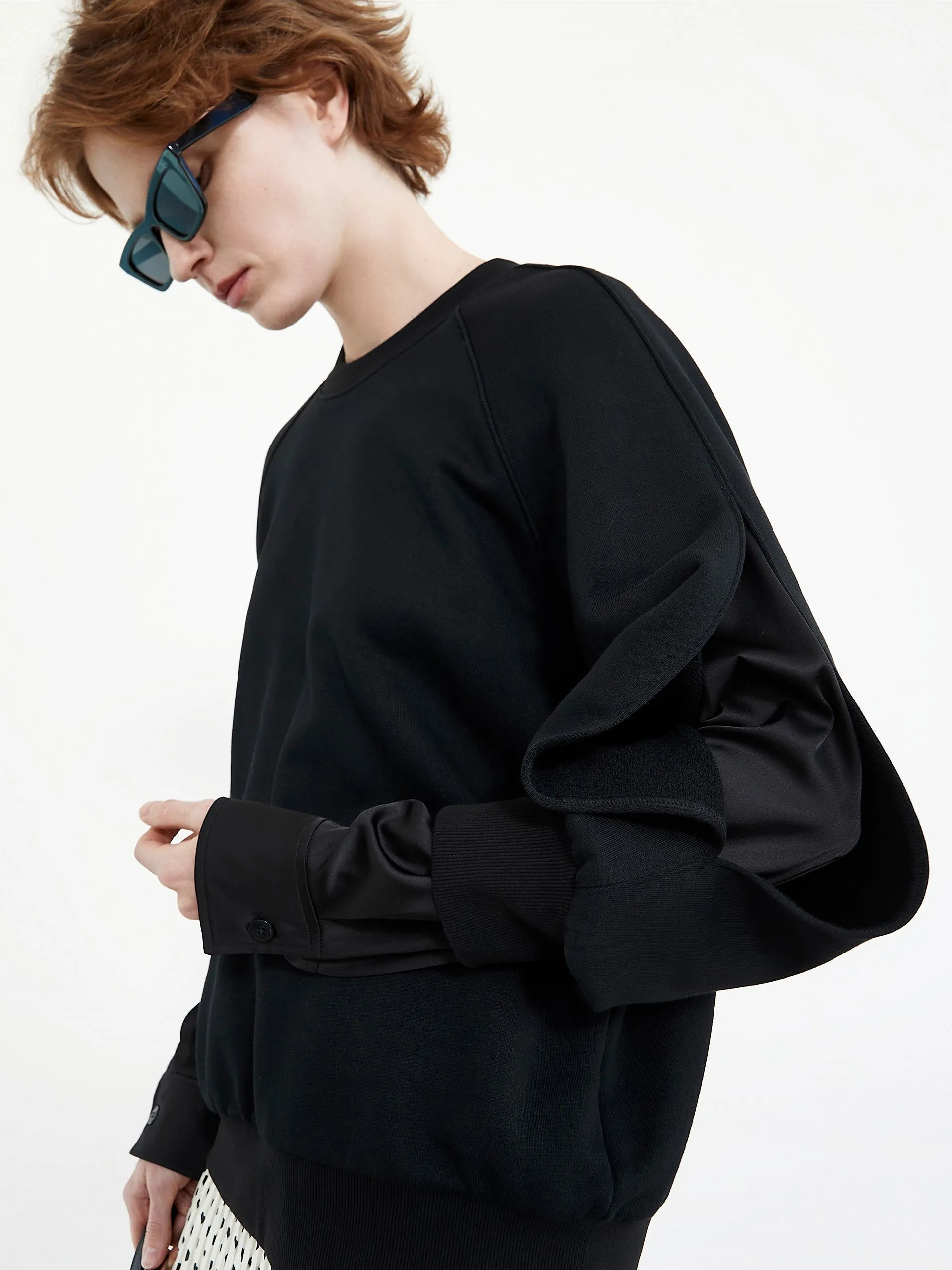 Cotton Cut-out Sweatshirt