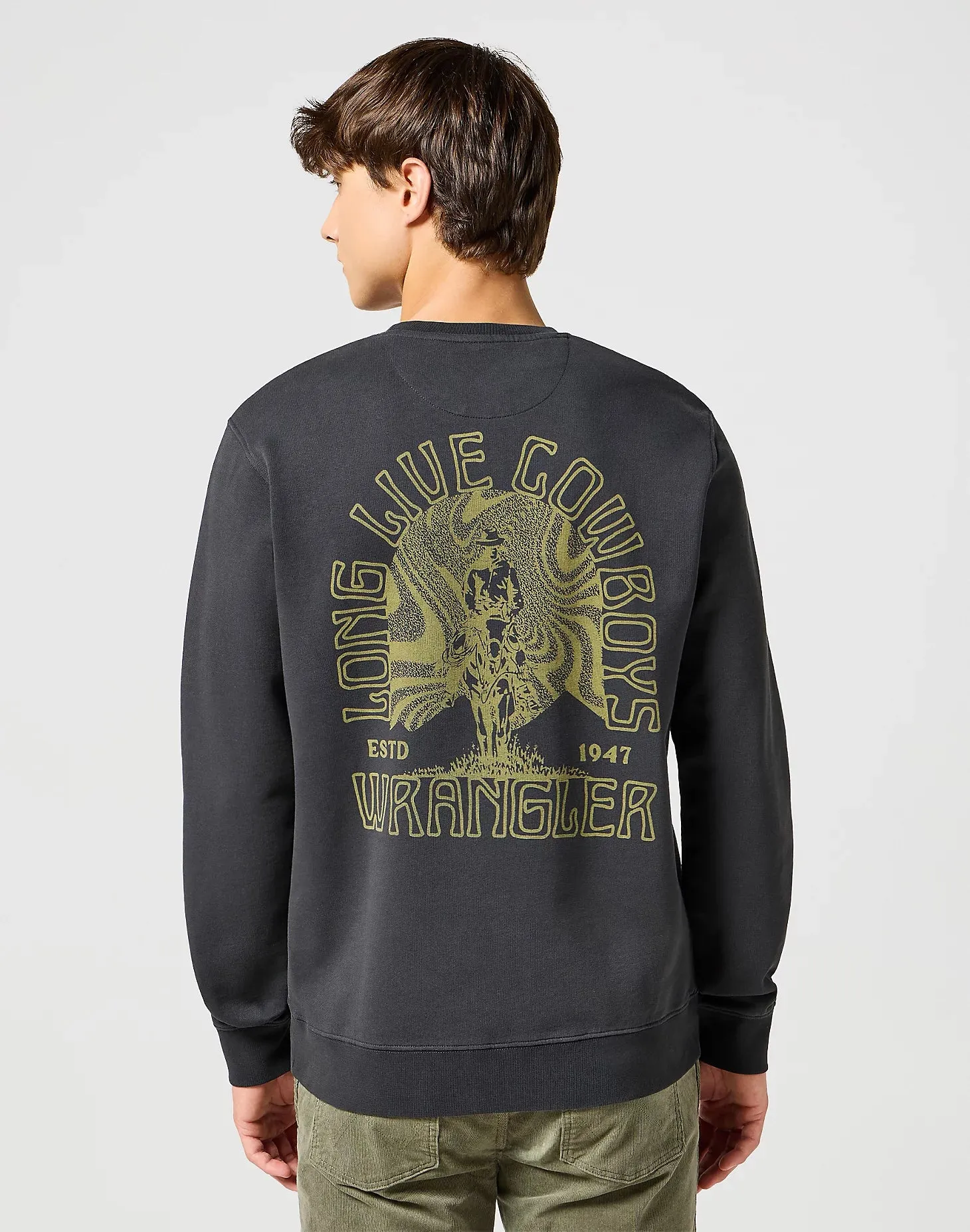 Crewneck Sweatshirt in Faded Black