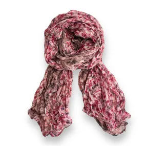 Crinkle Scarf - Floral Berry