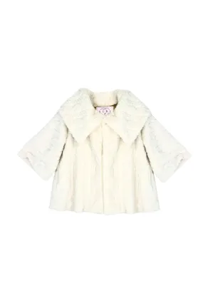 Cropped Car Coat - Cableknit Bunny