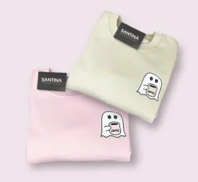 cute coffee / ice tea ghost sweatshirt / hoodies