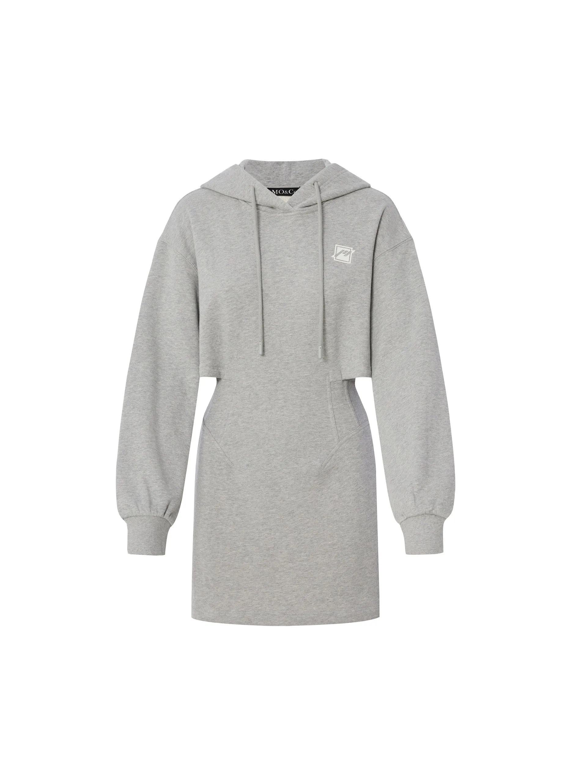 Cutout Hooded Sweatshirt Dress