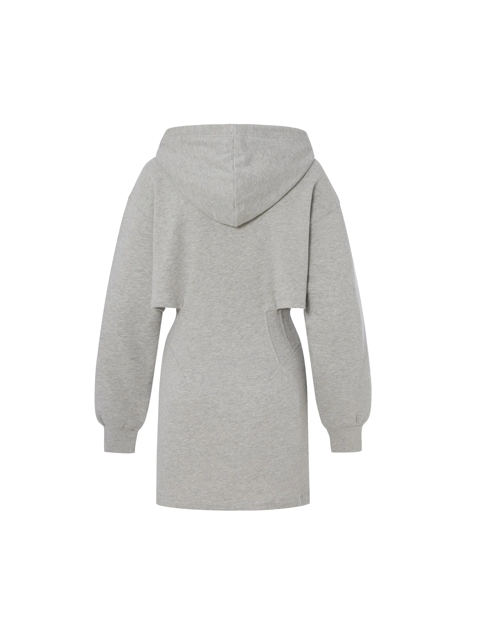 Cutout Hooded Sweatshirt Dress