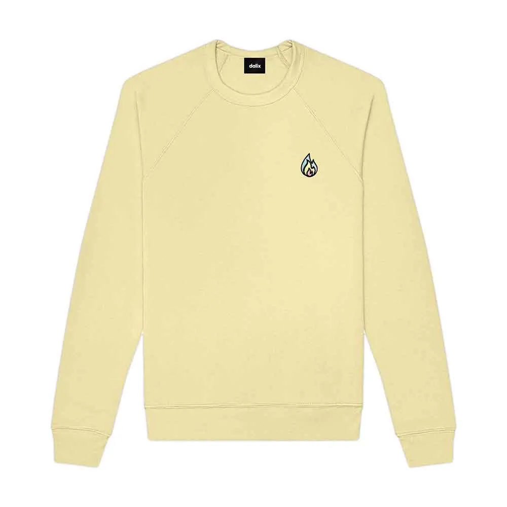 Dalix Fire Crewneck Sweatshirt (Glow in the Dark)