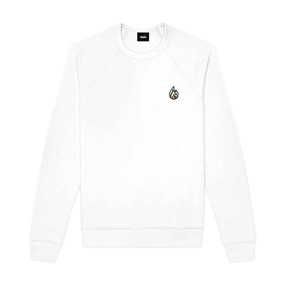 Dalix Fire Crewneck Sweatshirt (Glow in the Dark)