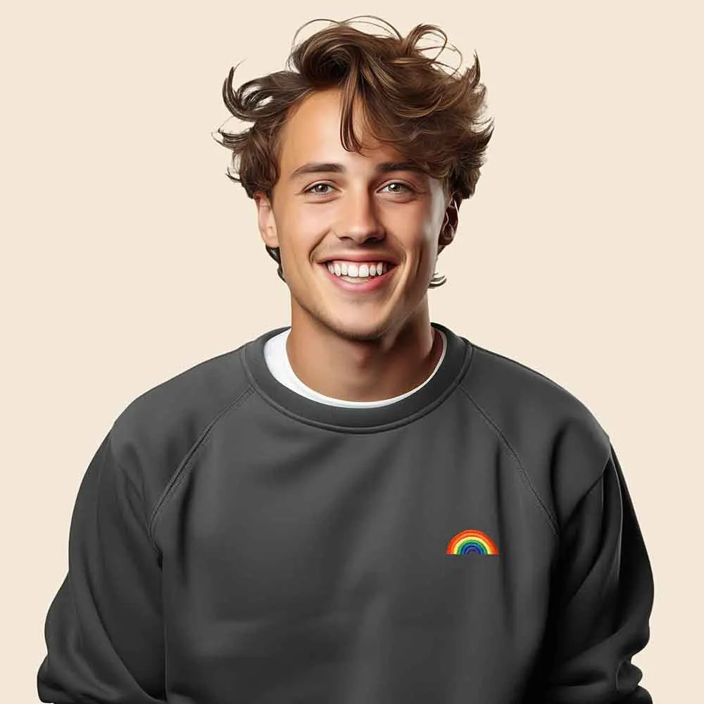 Dalix Rainbow Crewneck Sweatshirt