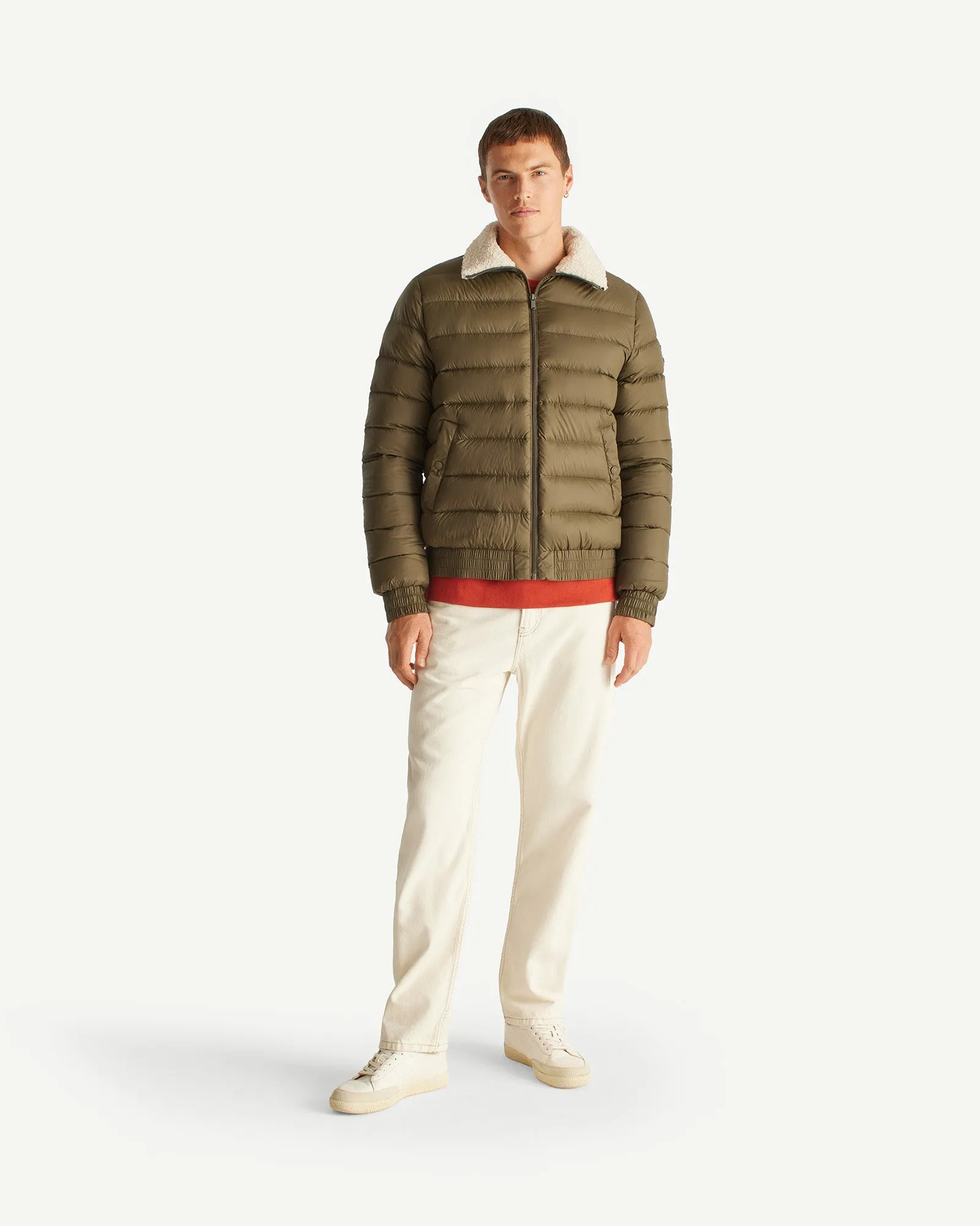 Danao aviator-style down jacket Army