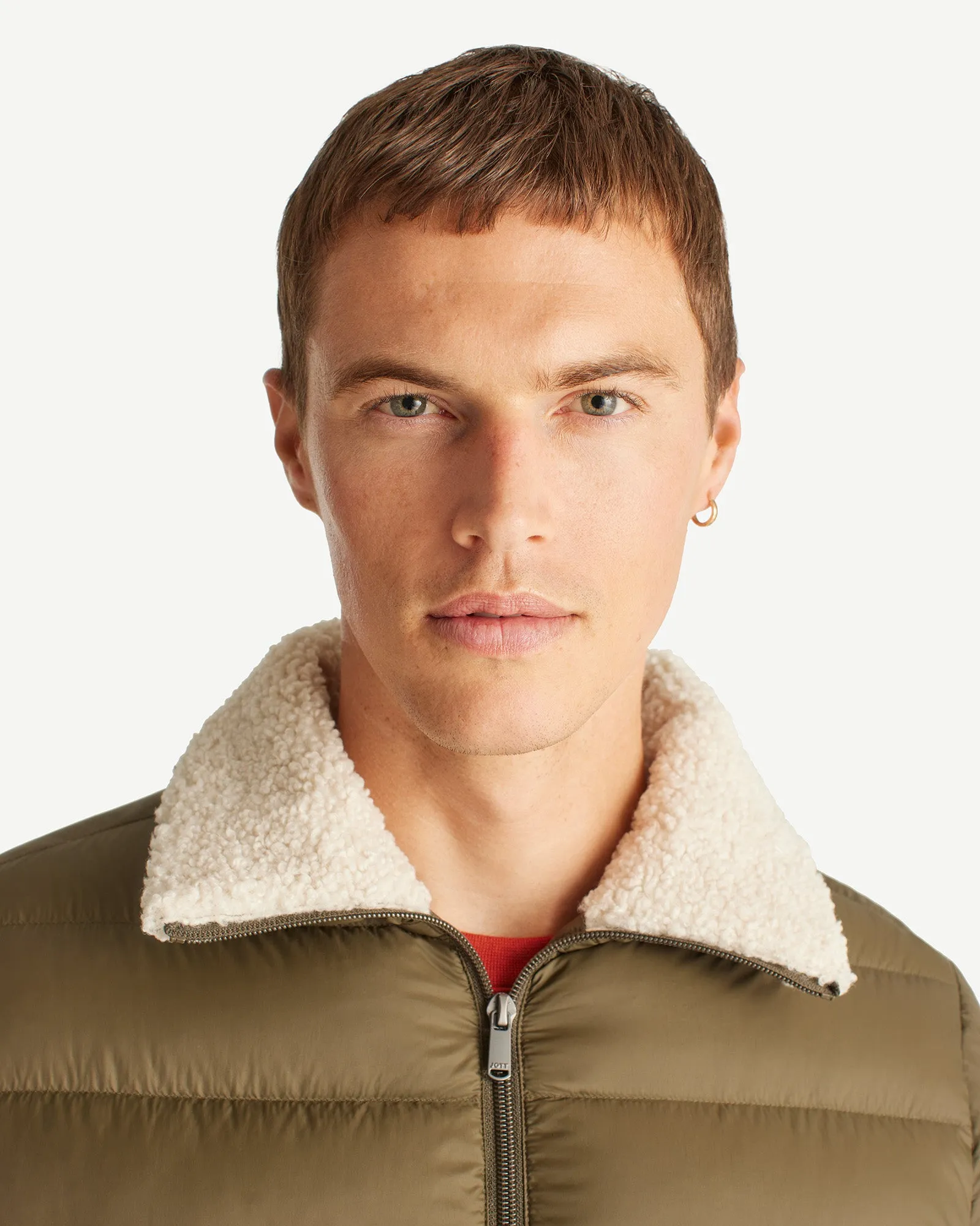 Danao aviator-style down jacket Army