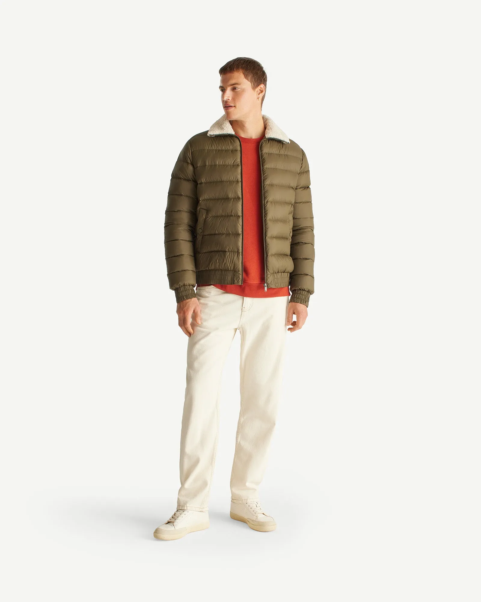 Danao aviator-style down jacket Army