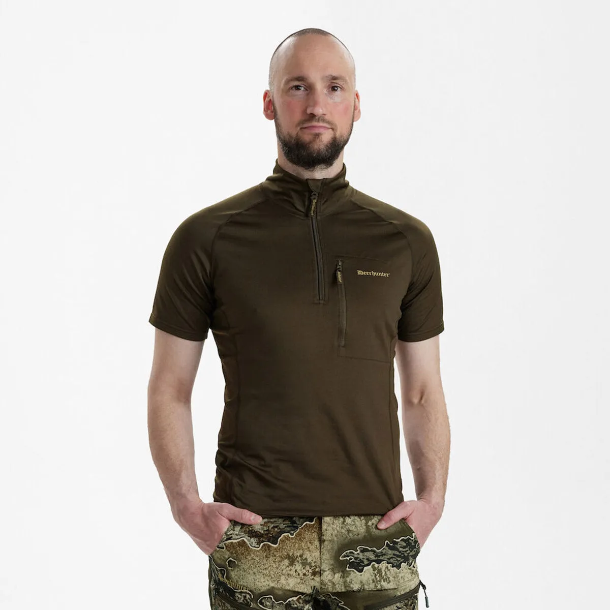 Deerhunter Excape Insulated T-Shirt With Zip-Neck