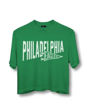 Eagles Dual Threat Cropped Tee