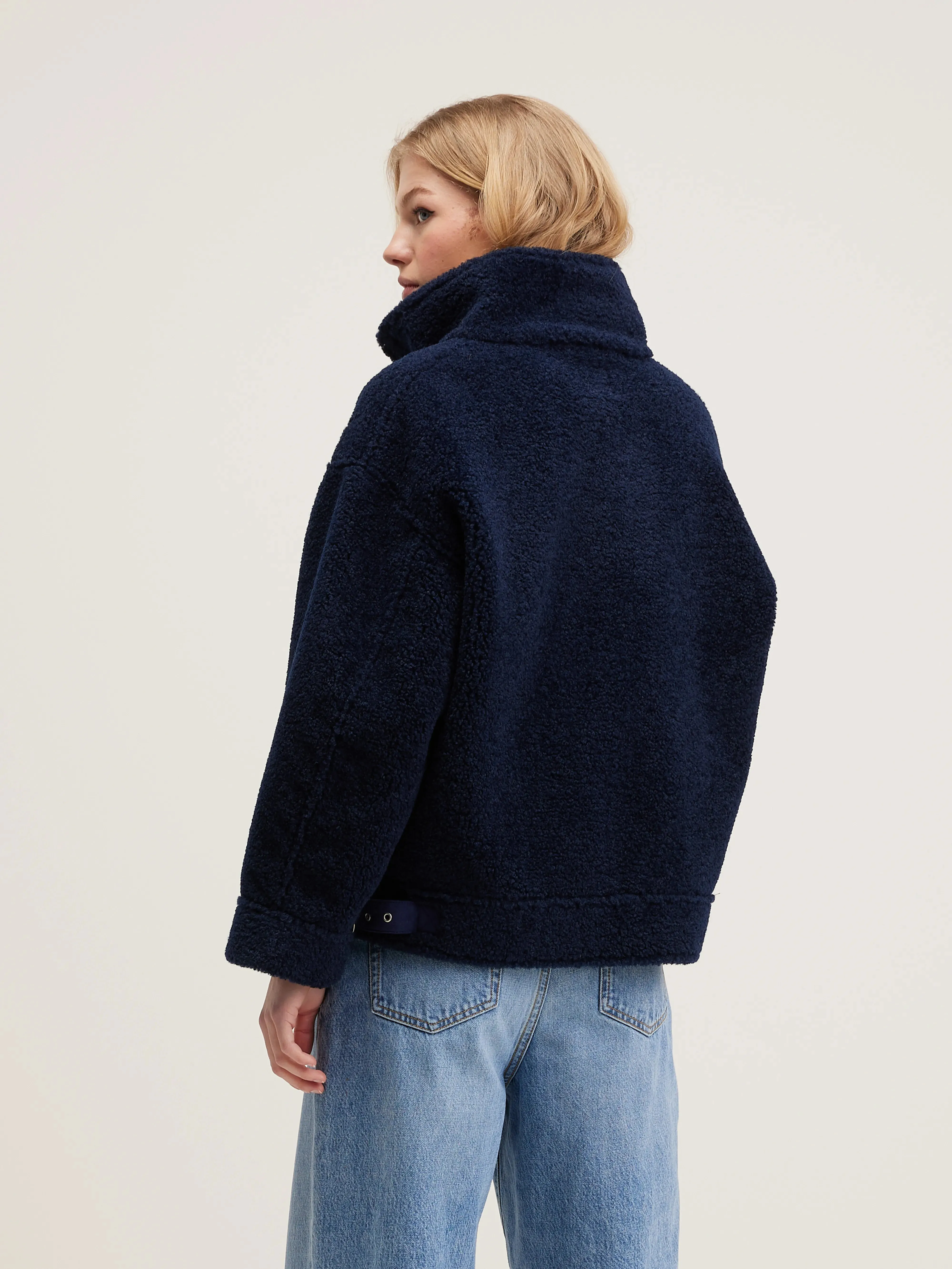 Edwige shearling jacket (242 / W / NAVAL)