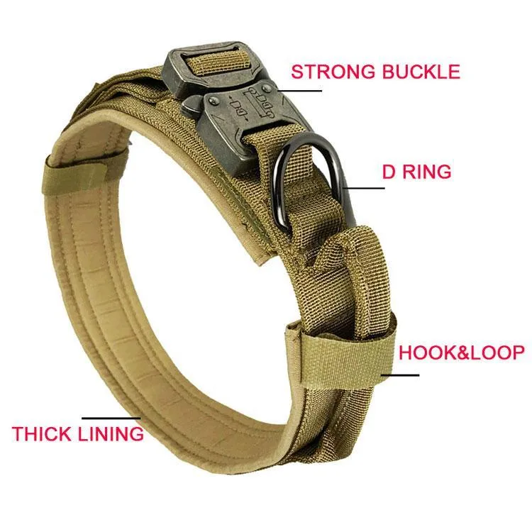 Elite Control: Tactical Dog Collar with Handle!