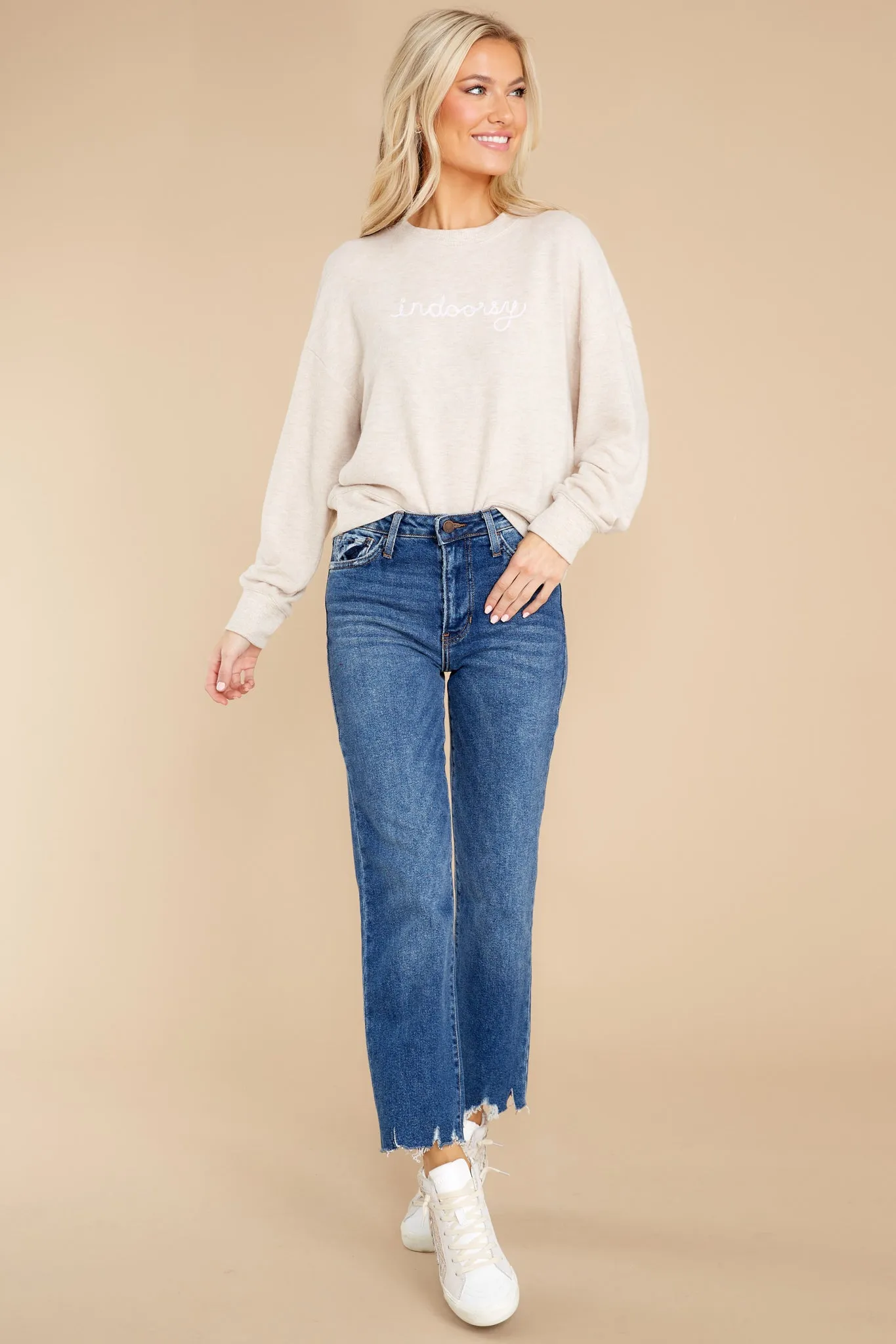 Elle Indoorsy Oatmeal Sweatshirt