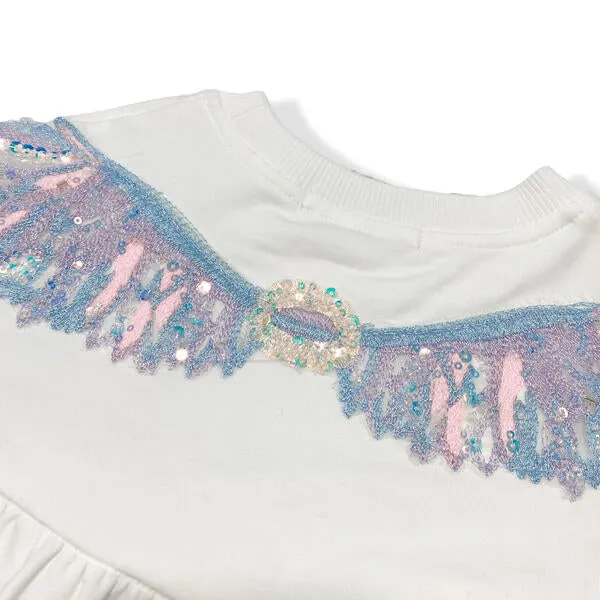 Embellished Angel Wings Sweatshirt