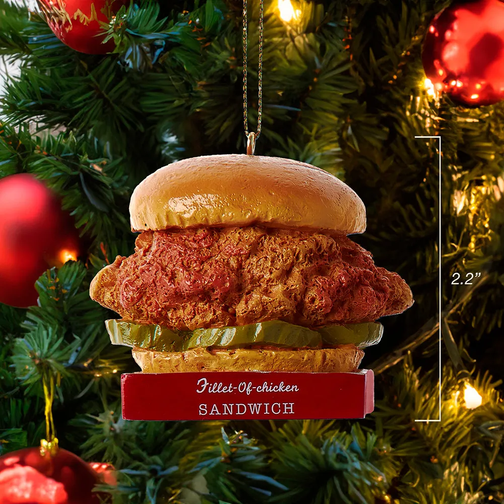 Fast Food, Chicken, Fries, Nugget Ornament, 3 Assorted