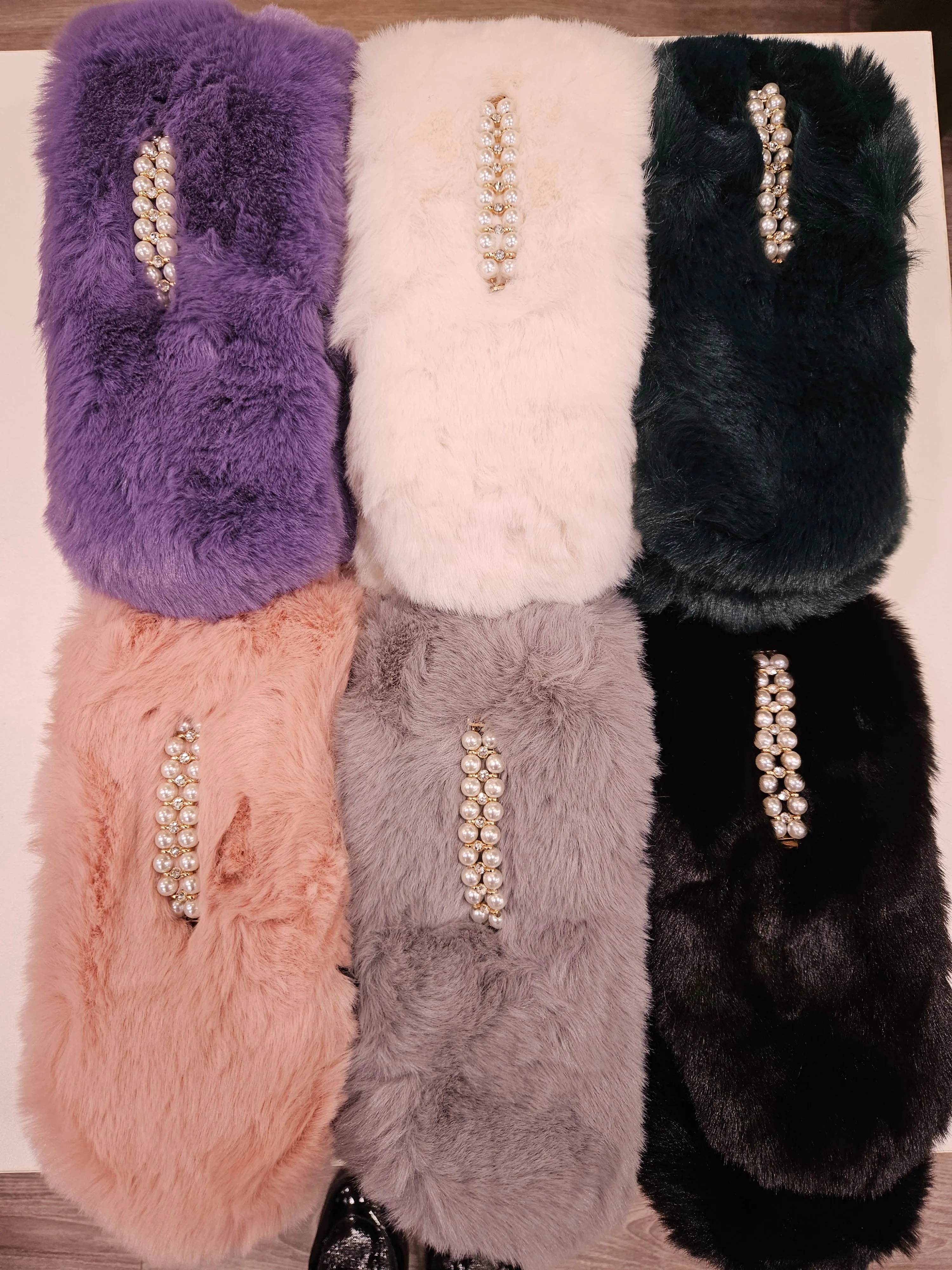 Faux Fur Collar scarf. All Colours