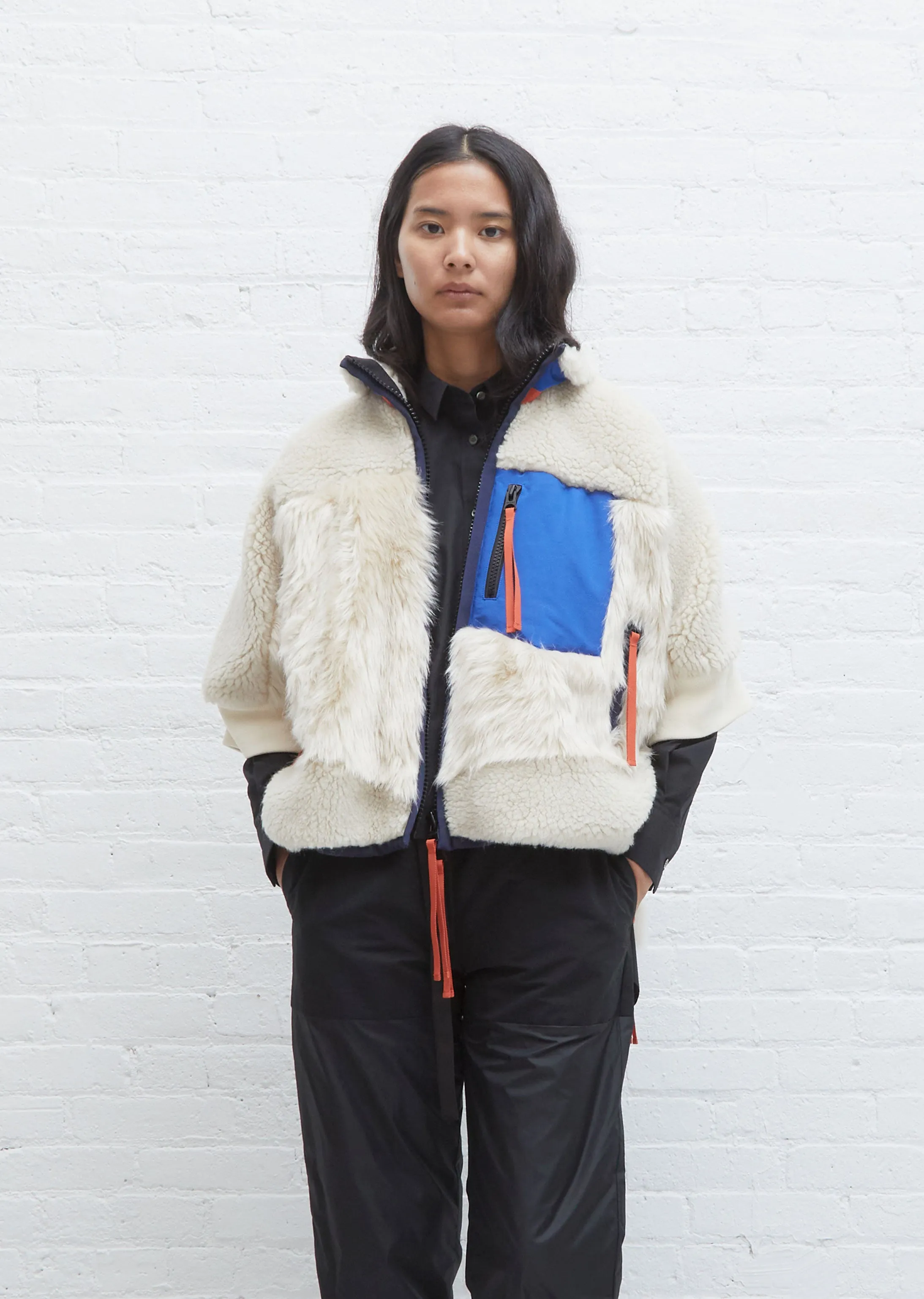 Faux Shearling x Faux Fur Blouson