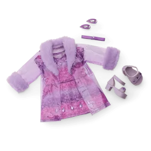 February Amazing Amethyst Outfit for 18-inch Dolls