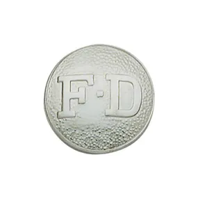 Fire Department Round Disc  | Gold or Silver