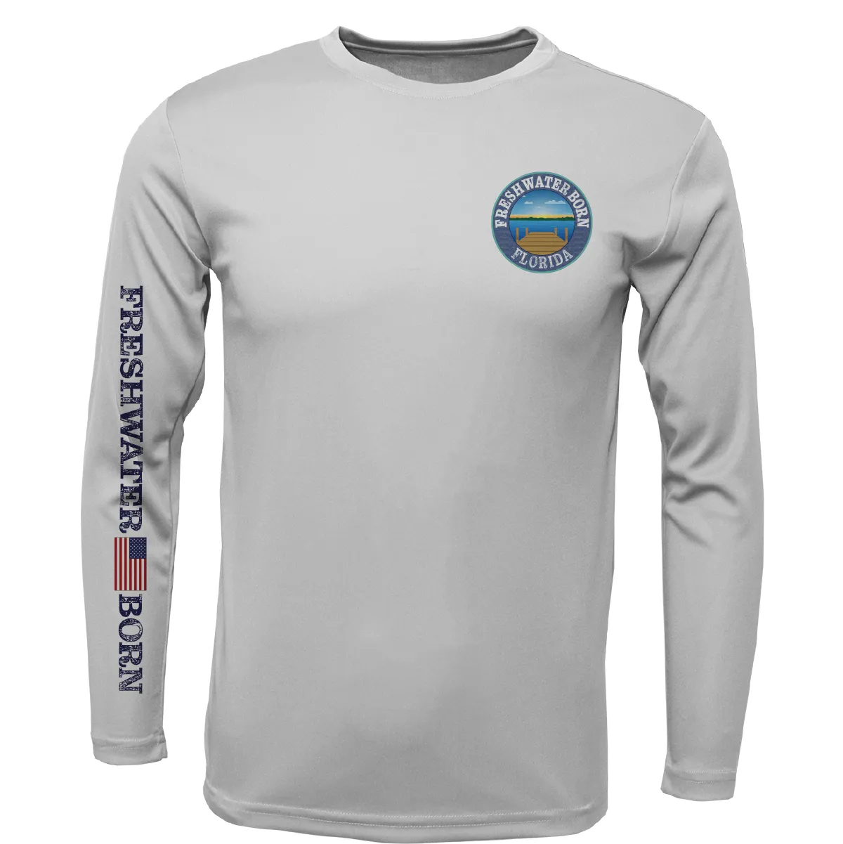 Florida Freshwater Born Kraken Boy's Long Sleeve UPF 50 Dry-Fit Shirt