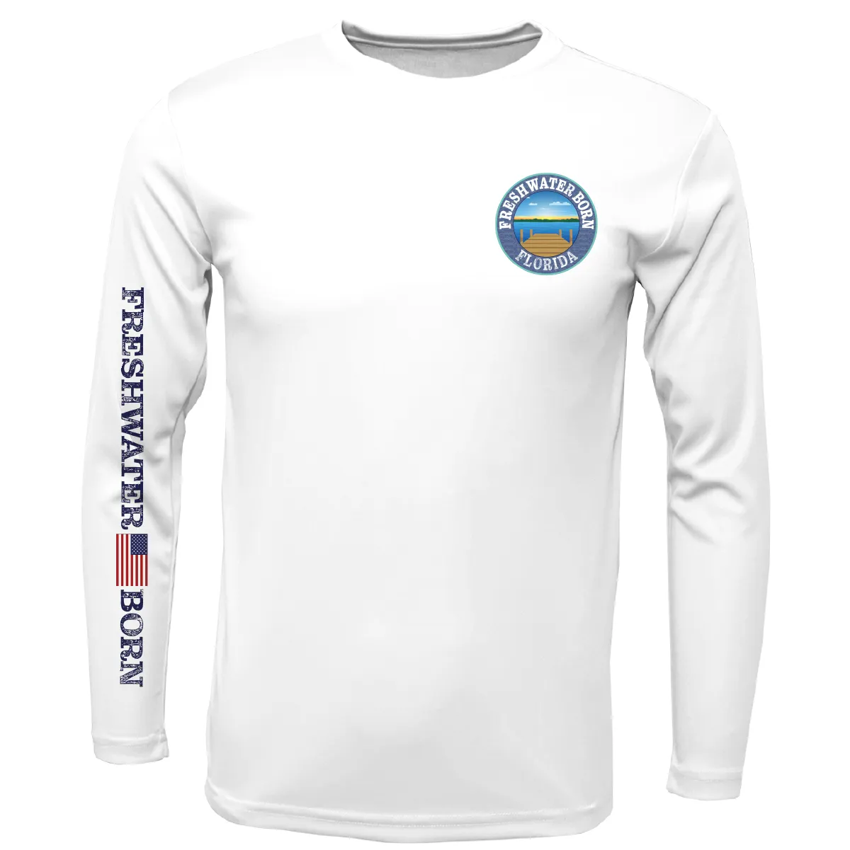 Florida Freshwater Born Kraken Boy's Long Sleeve UPF 50 Dry-Fit Shirt