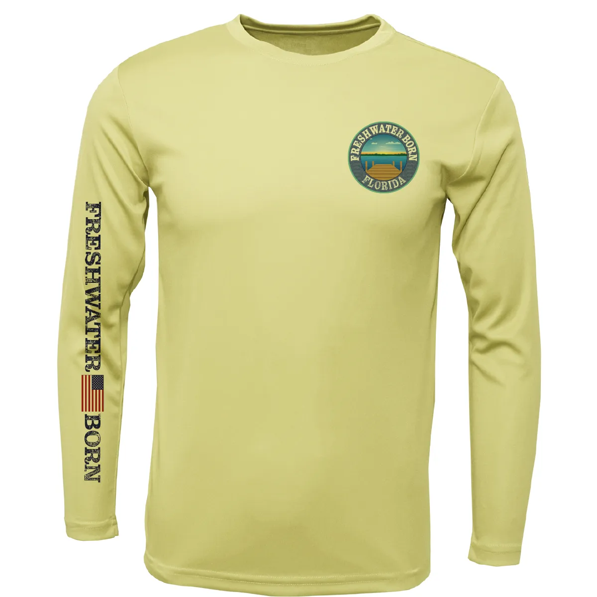 Florida Freshwater Born Kraken Boy's Long Sleeve UPF 50 Dry-Fit Shirt